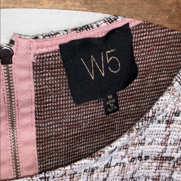 𝅺w5 Anthropologie Cream Red Long Sleeve Blouse M - Picture 5 of 8